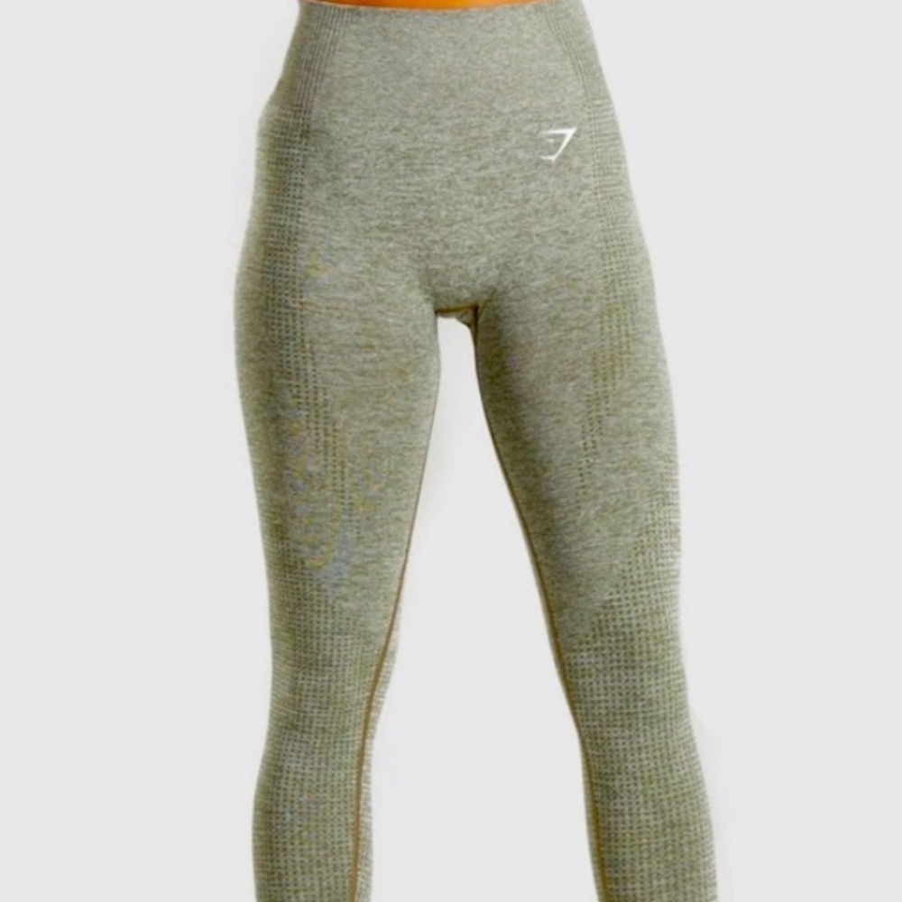 gymshark vital seamless leggings - khaki marl